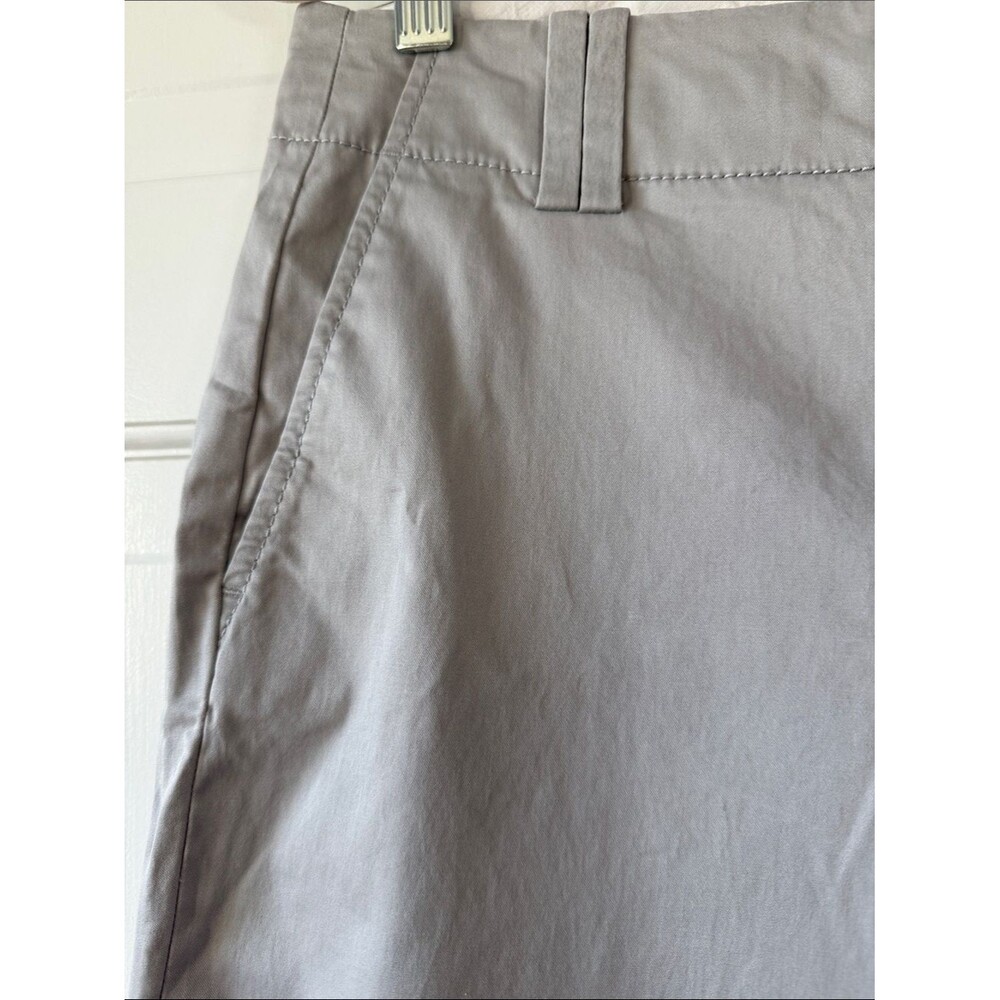 LOFT Gray Taupe Cotton Bootleg Cotton Pants Marisa Style Size 8 - Picture 3 of 13